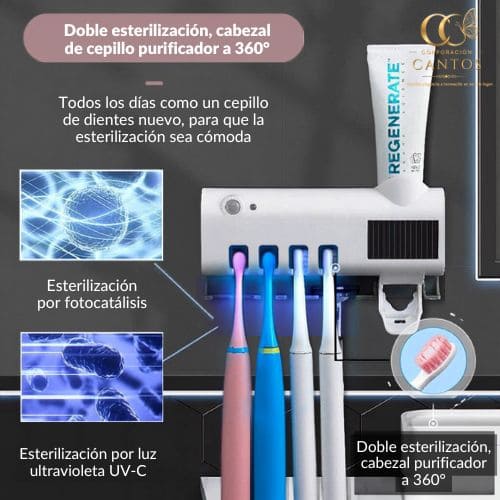 Kit de Higiene Total PureBath™ + Soporte Inteligente UV-Clean