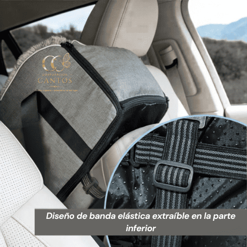 🐾 Cama Antiestrés MiniPaws + Mallas de Protección UV para Auto