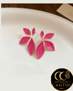Aretes Pétalos Asimétricos Colección Botánica (Acero 316L)