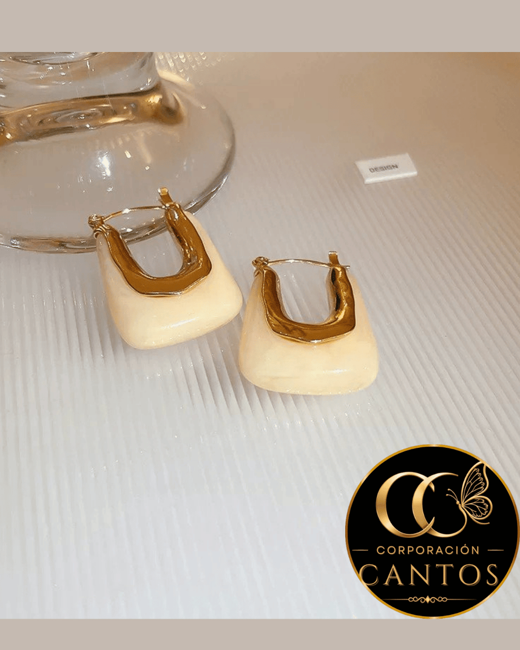 Aretes Argolla geométrica (Acero 316L)