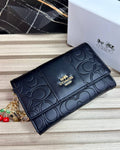 BILLETERA MEDIANA COACH EMBOSSED LOGO EDITION