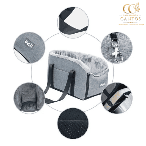 🐾 Cama Antiestrés MiniPaws + Mallas de Protección UV para Auto