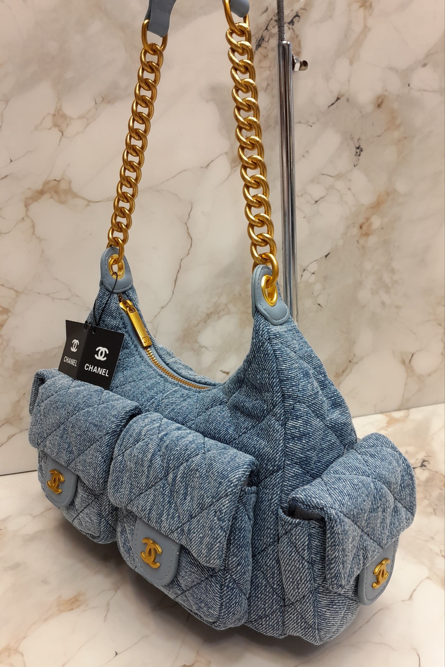 Bolso Chanel Hobo Denim Premium