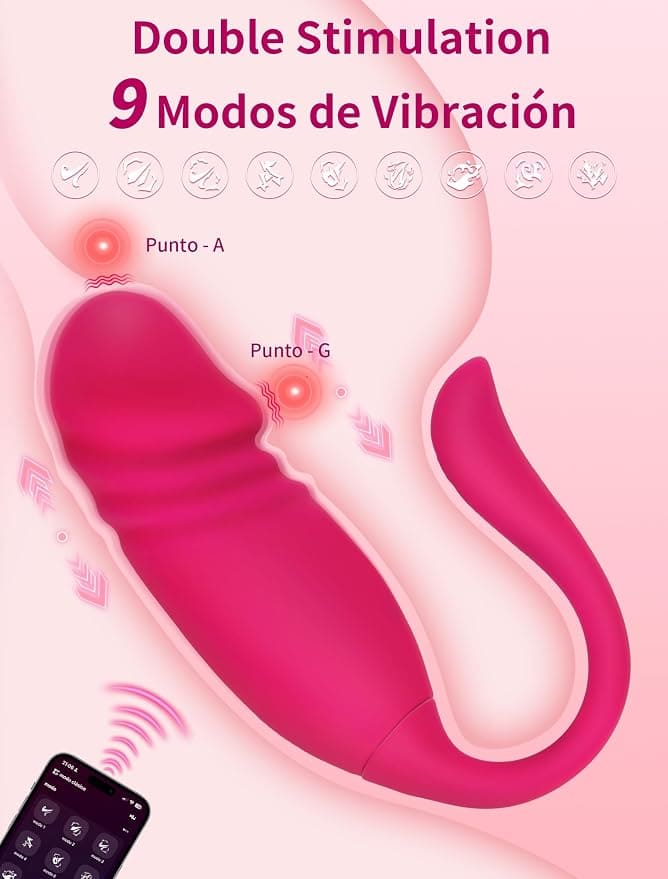Masajeador de Doble Estimulación con Control por App