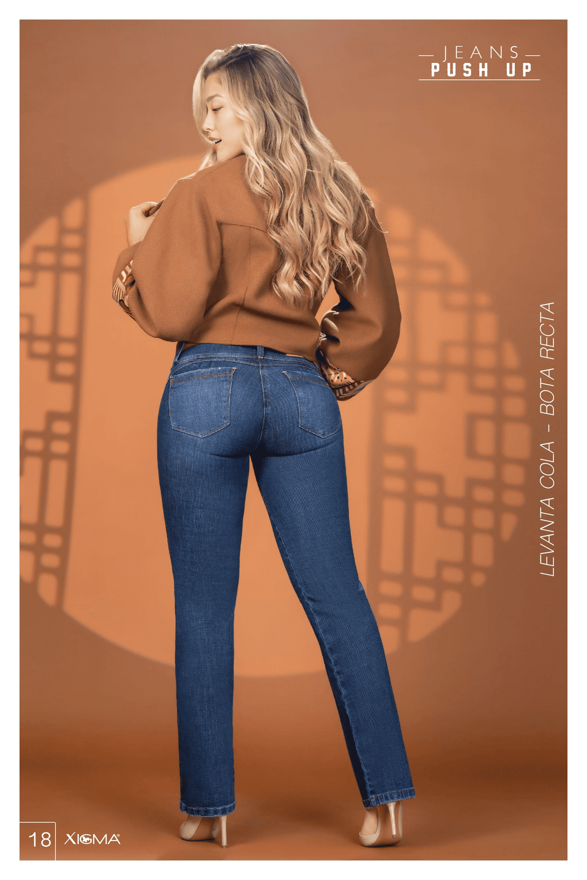 Pantalón Jean Colombiano Straight Recto de Tiro Alto con Correa
