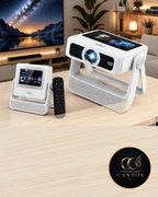 Proyector Smart Táctil de Doble Pantalla LuminaSphere™ | 450 Lúmenes, Pantalla Gigante hasta 300" y Altavoz Integrado (Cód. MDF276)