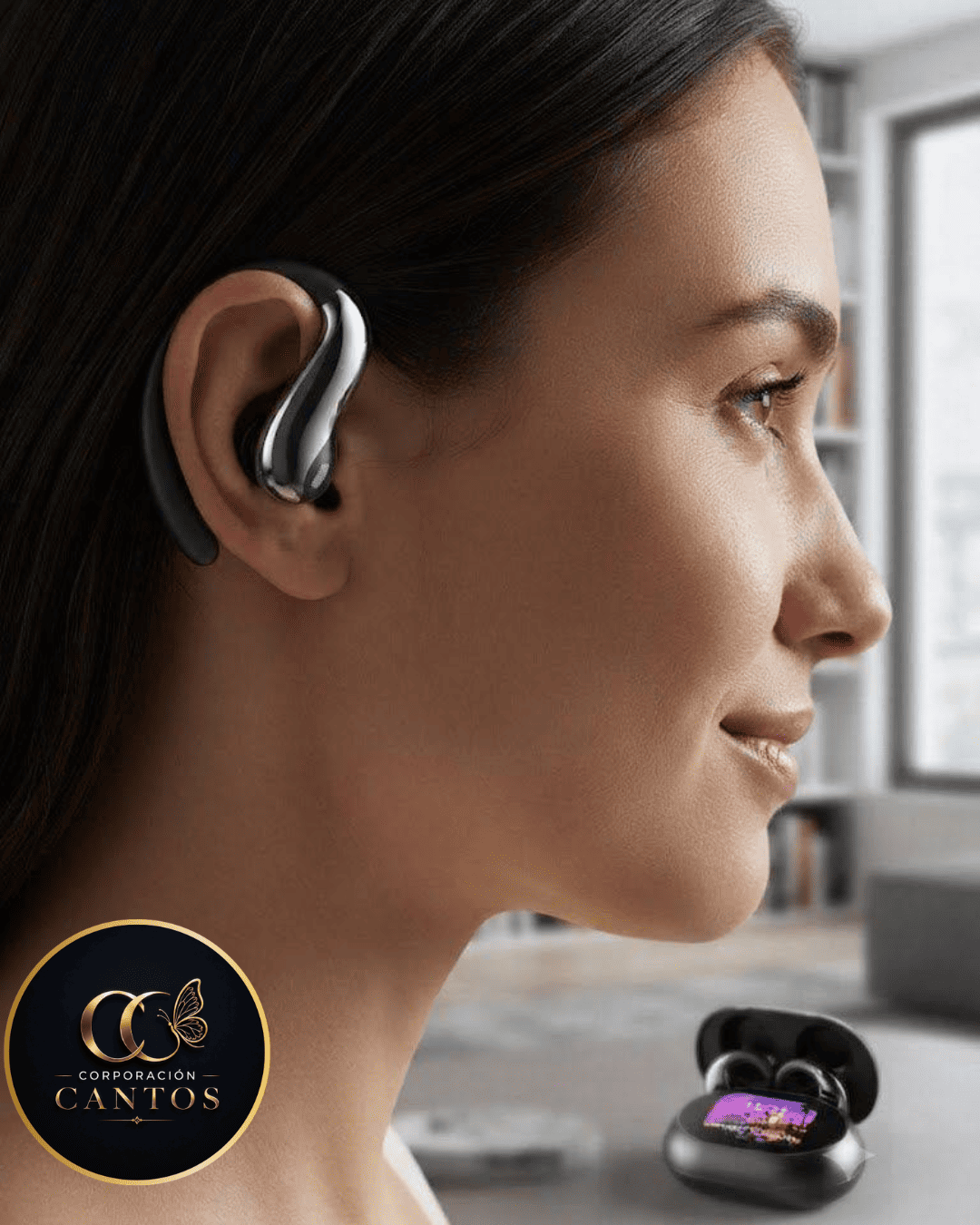 Audífonos Inalámbricos Inteligentes con Pantalla Táctil LCD y Traductor AI | Bluetooth de Alta Fidelidad
