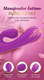 Estimulador e Inflable Punto G 3 en 1 | Serie Elegance