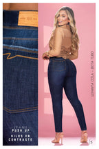 Pantalón Jean Colombiano Skinny Clásico de Tiro Alto con Bota Tubo
